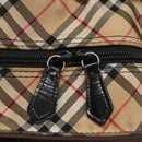 Burberrys Blue Label Tote Bag Nylon Brown Auth ti2871-10