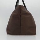 Burberrys Blue Label Tote Bag Nylon Brown Auth ti2871-3