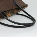 Burberrys Blue Label Tote Bag Nylon Brown Auth ti2871-7