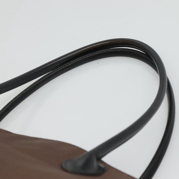 Burberrys Blue Label Tote Bag Nylon Brown Auth ti2871
