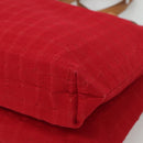 BURBERRY Shoulder Bag Canvas Red Auth ti2872-9