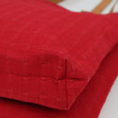 BURBERRY Shoulder Bag Canvas Red Auth ti2872-15