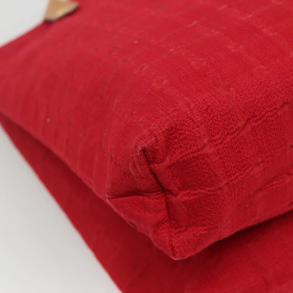 BURBERRY Shoulder Bag Canvas Red Auth ti2872