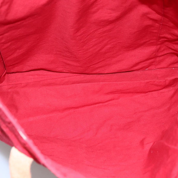 BURBERRY Shoulder Bag Canvas Red Auth ti2872