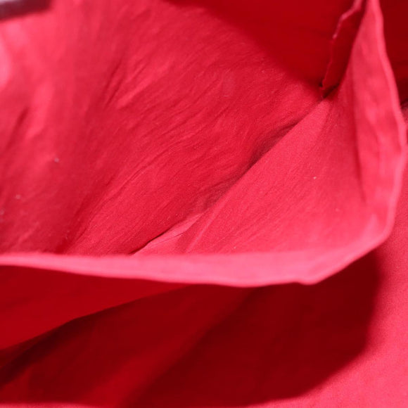 BURBERRY Shoulder Bag Canvas Red Auth ti2872