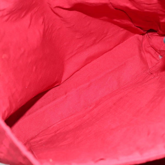 BURBERRY Shoulder Bag Canvas Red Auth ti2872