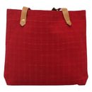 BURBERRY Shoulder Bag Canvas Red Auth ti2872-13