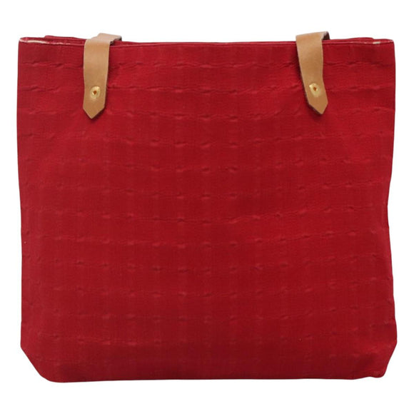 BURBERRY Shoulder Bag Canvas Red Auth ti2872