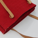 BURBERRY Shoulder Bag Canvas Red Auth ti2872-6