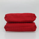 BURBERRY Shoulder Bag Canvas Red Auth ti2872-5