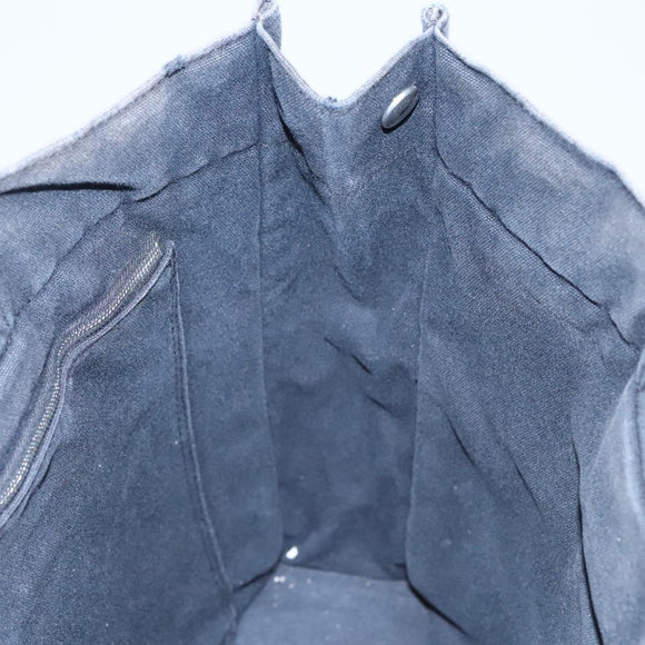 HERMES Fourre Tout MM Hand Bag Canvas Black Auth ti2874