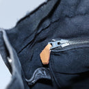 HERMES Fourre Tout MM Hand Bag Canvas Black Auth ti2874-20