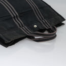 HERMES Fourre Tout MM Hand Bag Canvas Black Auth ti2874-6