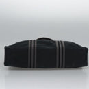 HERMES Fourre Tout MM Hand Bag Canvas Black Auth ti2874-5