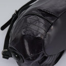 BURBERRY Blue Label Shoulder Bag Enamel Purple Auth ti2877-10