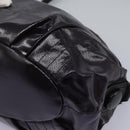 BURBERRY Blue Label Shoulder Bag Enamel Purple Auth ti2877-14