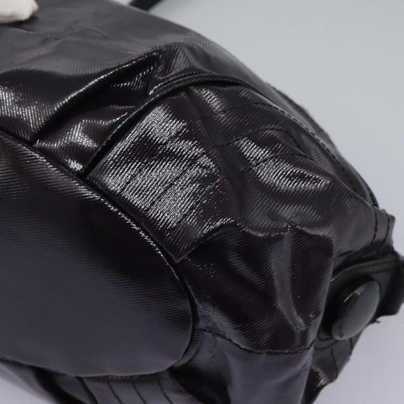 BURBERRY Blue Label Shoulder Bag Enamel Purple Auth ti2877