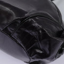 BURBERRY Blue Label Shoulder Bag Enamel Purple Auth ti2877-16