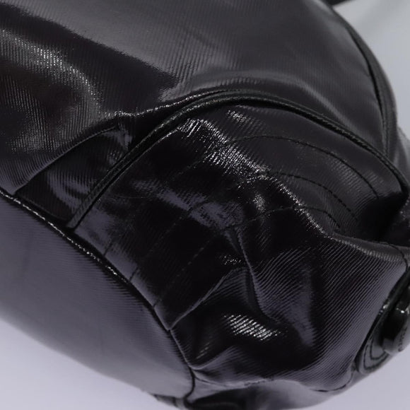 BURBERRY Blue Label Shoulder Bag Enamel Purple Auth ti2877