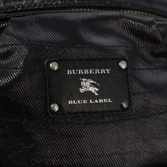 BURBERRY Blue Label Shoulder Bag Enamel Purple Auth ti2877