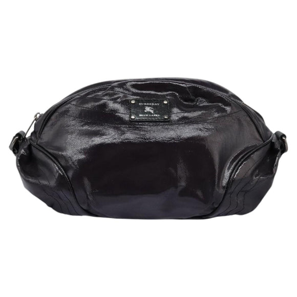 BURBERRY Blue Label Shoulder Bag Enamel Purple Auth ti2877