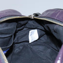 BURBERRY Blue Label Shoulder Bag Enamel Purple Auth ti2877-20