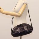 BURBERRY Blue Label Shoulder Bag Enamel Purple Auth ti2877-21