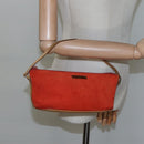 GUCCI Accessory Pouch Suede Orange 039 1103 Auth ti2878-21