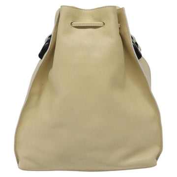 GUCCI Shoulder Bag Leather Beige Auth ti2881 - 0