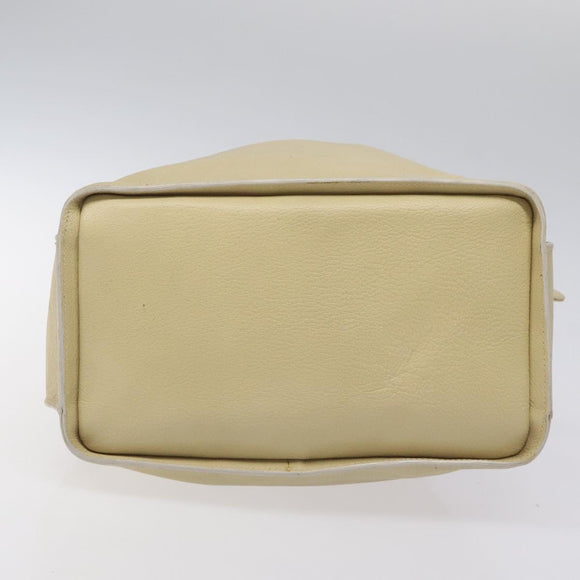 GUCCI Shoulder Bag Leather Beige Auth ti2881