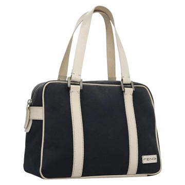 FENDI Hand Bag Canvas Navy Auth ti2885