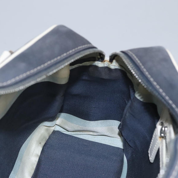 FENDI Hand Bag Canvas Navy Auth ti2885