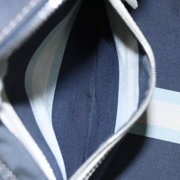 FENDI Hand Bag Canvas Navy Auth ti2885