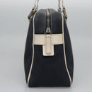 FENDI Hand Bag Canvas Navy Auth ti2885-4