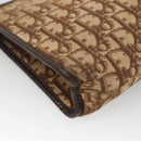 Christian Dior Trotter Canvas Clutch Bag Brown Auth ti2891-16