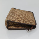 Christian Dior Trotter Canvas Clutch Bag Brown Auth ti2891-3