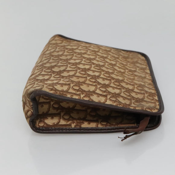 Christian Dior Trotter Canvas Clutch Bag Brown Auth ti2891