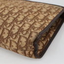 Christian Dior Trotter Canvas Clutch Bag Brown Auth ti2891-7