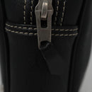 Christian Dior Honeycomb Canvas Clutch Bag PVC Leather Black Silver Auth ti2892-8
