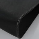 Christian Dior Honeycomb Canvas Clutch Bag PVC Leather Black Gold Auth ti2893-16