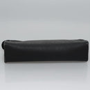 Christian Dior Honeycomb Canvas Clutch Bag PVC Leather Black Gold Auth ti2893-6