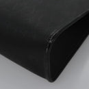Christian Dior Honeycomb Canvas Clutch Bag PVC Leather Black Gold Auth ti2893-14