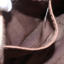 BURBERRY Blue Label Shoulder Bag Canvas Beige Auth ti2894-20