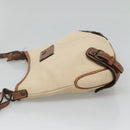 BURBERRY Blue Label Shoulder Bag Canvas Beige Auth ti2894-4