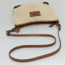 BURBERRY Blue Label Shoulder Bag Canvas Beige Auth ti2894-7