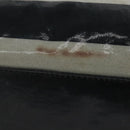 BURBERRY Blue Label  Coated Canvas Black White Auth ti2895-9