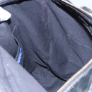 BURBERRY Blue Label  Coated Canvas Black White Auth ti2895-20