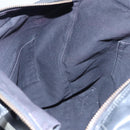 BURBERRY Blue Label  Coated Canvas Black White Auth ti2895-21