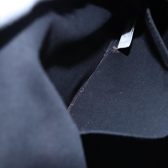 BURBERRY Blue Label  Coated Canvas Black White Auth ti2895