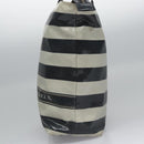 BURBERRY Blue Label  Coated Canvas Black White Auth ti2895-4